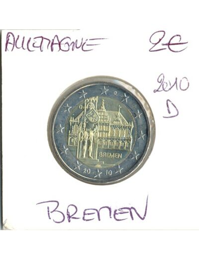 Allemagne 2010 D 2 EURO COMMEMORATIVE BREMEN SUP