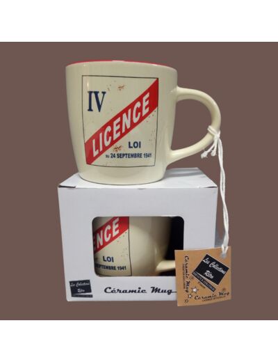 Mug céramique - licence IV - Fan de vintage.