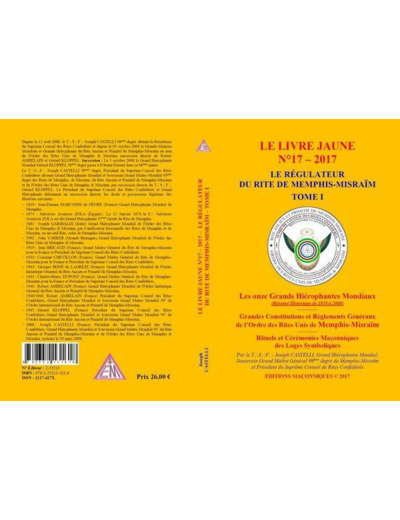 Le Livre Jaune N°17 - 2017