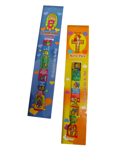 Bracelet en Tissus - PRIERE ENFANT MARIE