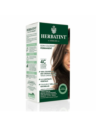 Coloration Châtain cendré-4C-170ml-Herbatint