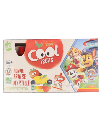 Cool Fruits Fraise Myrtille 12x90g Bio