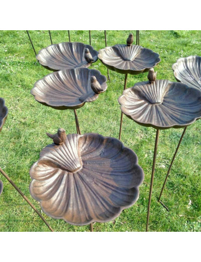 Mangeoire oiseaux fonte Coquille 105x27cm