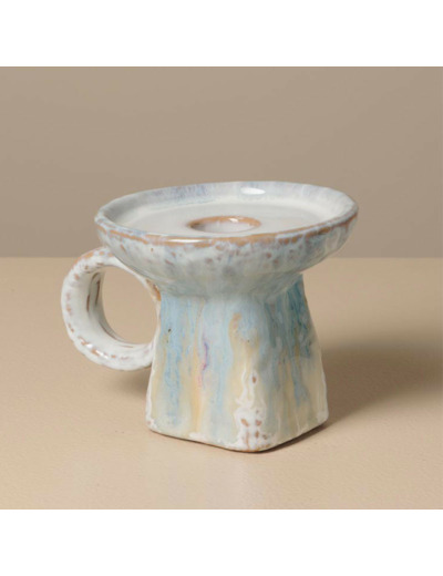 Bougeoir céramique Azul 10x9x12cm