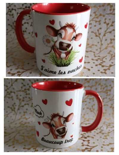 Mug vache - Rouge