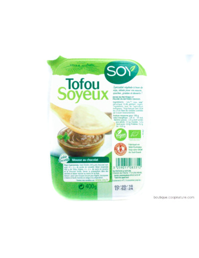 Tofou Soyeux Bio 400g