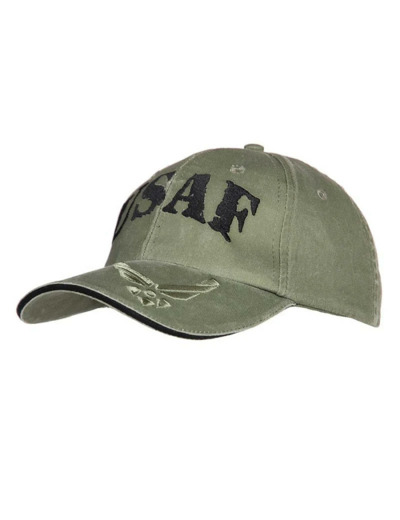 Casquette USAF brodée vintage noir, taille réglable