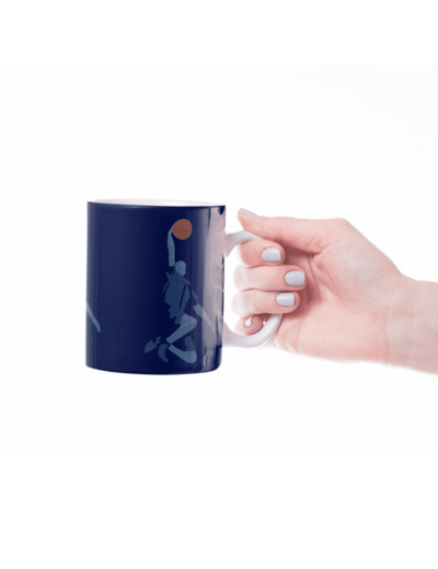 Tasse ou mug basketball "Le dunk" - Personnalisable