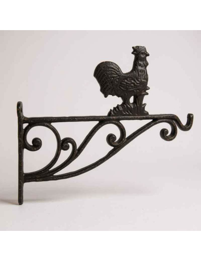 Potence murale fonte Coq 29x15x2cm