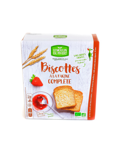 Biscottes à la Farine Complète Bio 270g