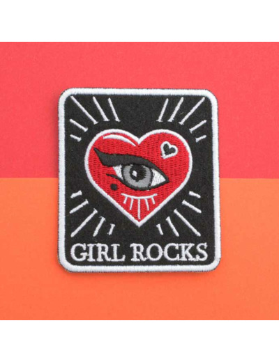 Patch brodé « Girl rocks »