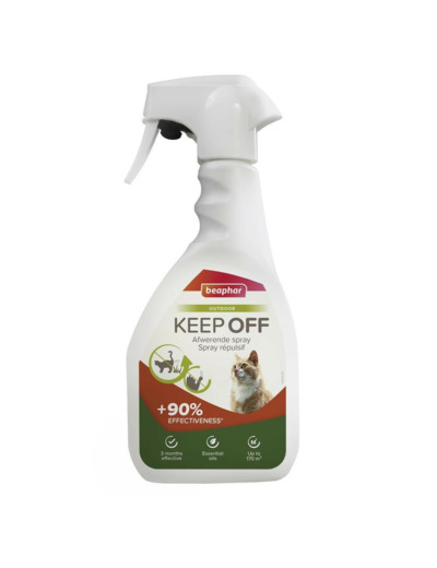 BEAPHAR, KEEP OFF Spray répulsif OUTDOOR pour chats - 500 ml