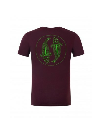 tee shirt mandala burgundy