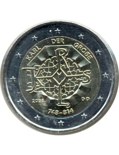 ALLEMAGNE 2023 D 2 EURO COMMEMORATIVE CHARLEMAGNE SUP