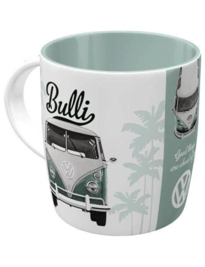 Mug céramique rétro, VW, Good Things – Cadeau pour propiétaire de Combi Volkswagen, prêt pour l'évasion, 330 ml – Nostalgic-Art