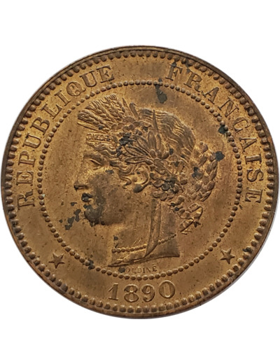 FRANCE 10 CENTIMES CERES 1890 A SUP (G265a) N2