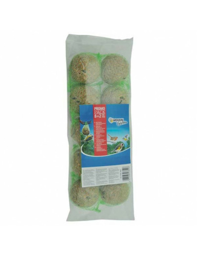Sachet de boules de graisse pour oiseaux du ciel x10