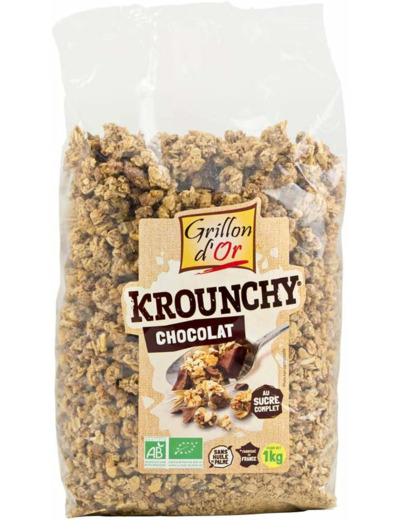 Krounchy avoine chocolat 1kg Grillon d Or