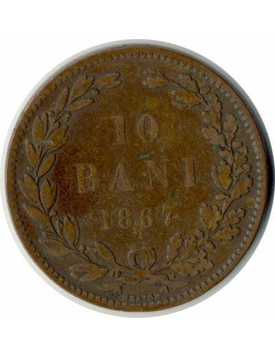 ROUMANIE 10 BANI 1867 TB