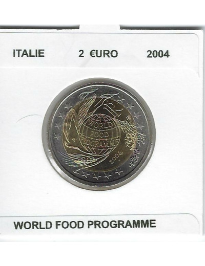 ITALIE 2004 2 EURO COMMEMORATIVE WORLD FOOD PROGRAMME SUP