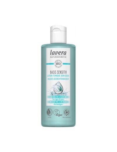 Lotion Tonique Soin doux Basis Sensitiv Aloe vera et Mauve 200ml