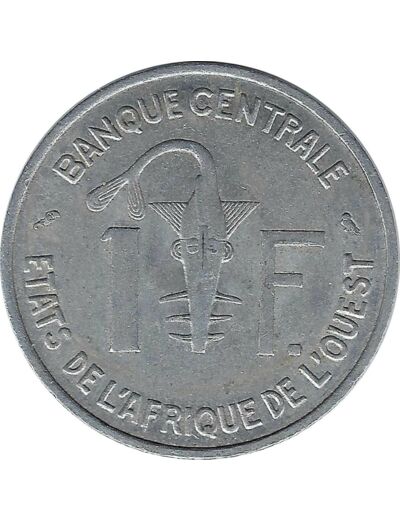 B.C.E.A.O. BCEAO 1 FRANC 1971 TTB+