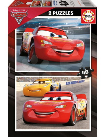 Educa - Puzzle por Enfants 2x48 | Cars 3 (17177) Taille standard