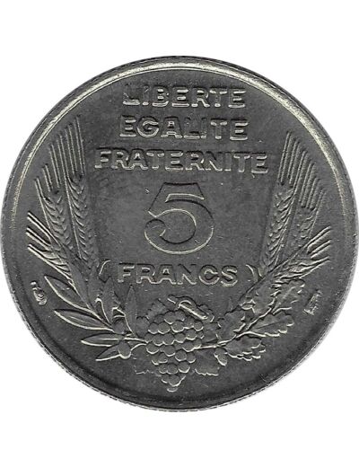 FRANCE 5 FRANCS BAZOR 1933 L.BAZOR serre SUP