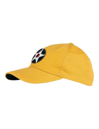 Casquette USAAC vintage baseball jaune - Army Air Corps