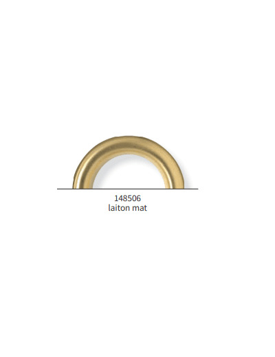 Oeillet rideaux à sertir laiton mat Ø40 mm à l'unité 148506/UN