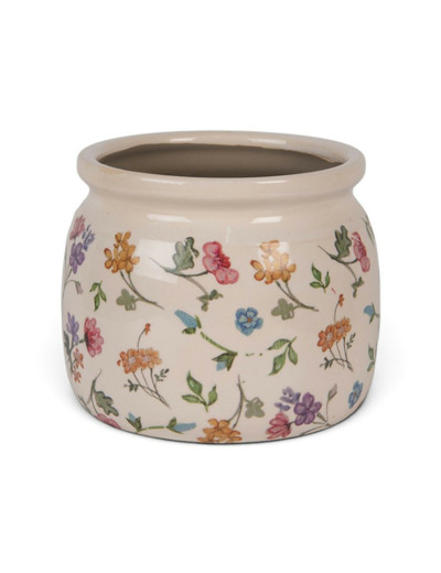 Pot de fleurs coloré céramique 16x16x13cm