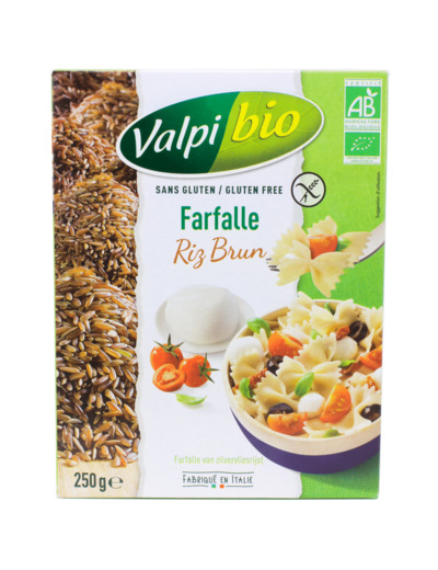 Farfalle Riz Brun Sans Gluten Bio 250g