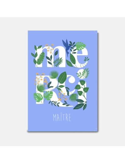 Carte Merci Maitre Plantes - Pascale Editions