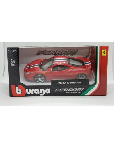 FERRARI 458 SPECIAL BURAGO 1/43 BOITE D'ORIGINE NEUF