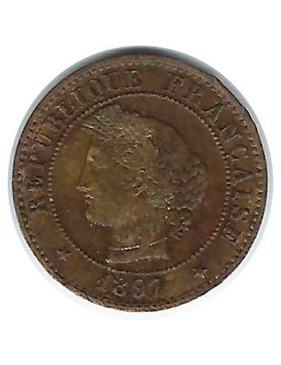 FRANCE 1 CENTIME CERES 1897 A TTB+