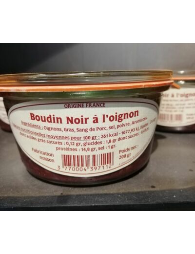 Boudin noir à l'oignon