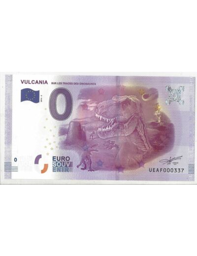 63 ST OURS LES ROCHES 2016-2 VULCANIA SUR LES TRACES DES DINOSAURES 0 EURO