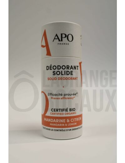 Déodorant solide en stick Agrumes - APO - Bio