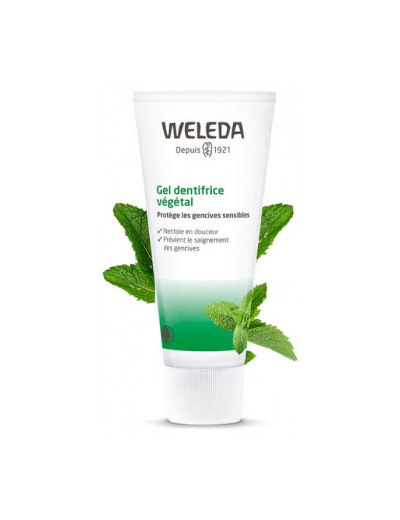 Gel dentifrice végétal sensibilité gingivale gout menthe verte 75ml