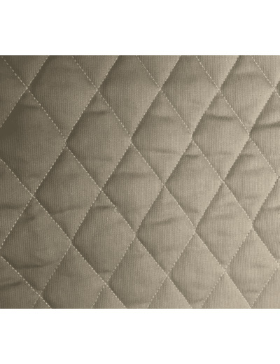 Tissu matelassé Ancotex TAUPE pique de coton laize 145cm au mètre