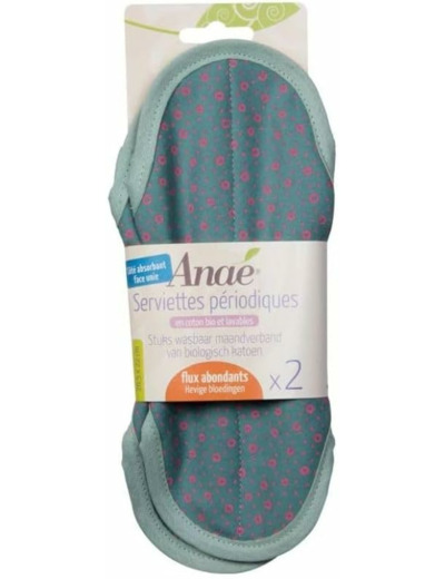 SERVIETTES HYGIENIQUES LAVABLES MAXI (2) Anae