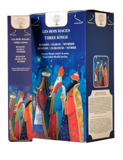 12 étuis de 12 bâtons d'Encens -Les Rois Mages -Benjoin/Oliban/Myrrhe