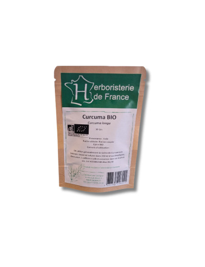 Tisane Curcuma racine coupé Bio 30g