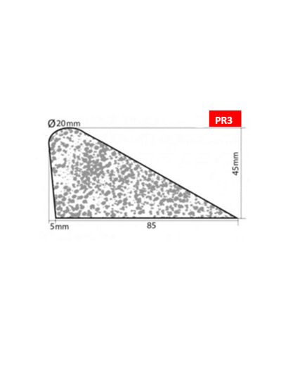Bourrelet profilé mousse PR3 – 2m