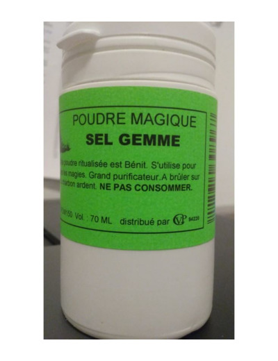 Poudre magique Sel gemme bénit- Utilisé pour toutes les magies.