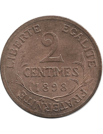 FRANCE 2 CENTIMES DUPUIS 1898 SUP+