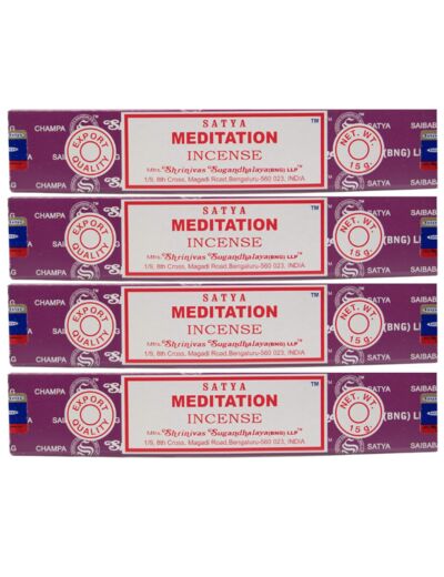 Encens Satya Meditation - 4 boites de 15 gr