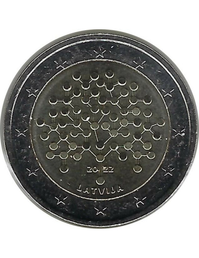 LETTONIE 2022 2 EURO COMMEMORATIVE BANK SUP