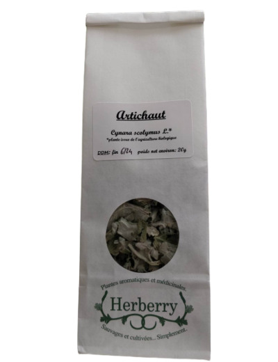 Feuilles d'artichaut bio pour tisanes-20g-Herberry