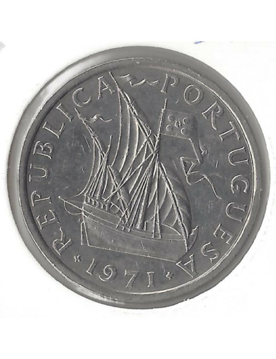 PORTUGAL 10 ESCUDOS 1971 B SUP-